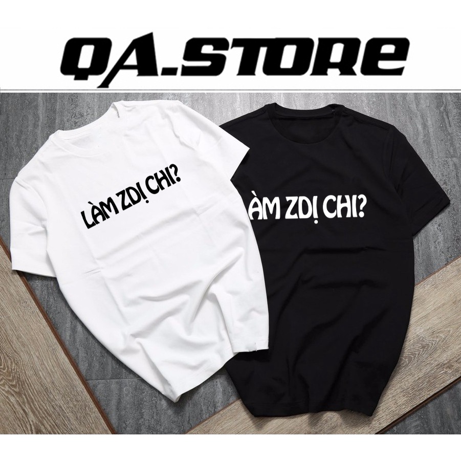 [100% COTTON] เสื้อพิมพ์ลายคําว่า "LEACH DZ CHI!!!" - QAs ของแท้ - ผ้าคอตตอน 100%