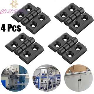 【COLORFUL】4PC Aluminum Profile Accessories Metal Hinge Replacement Part Zinc Alloy Hinge