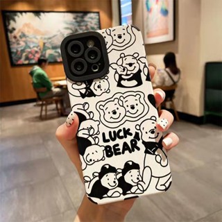 ใหม่ เคสป้องกันโทรศัพท์มือถือ แบบนิ่ม ลายการ์ตูนหมีพูห์ สําหรับ Apple Iphone 11promax 7plus 8plus 11 12 13 14 13 12 11promax x xr 8p xsmax