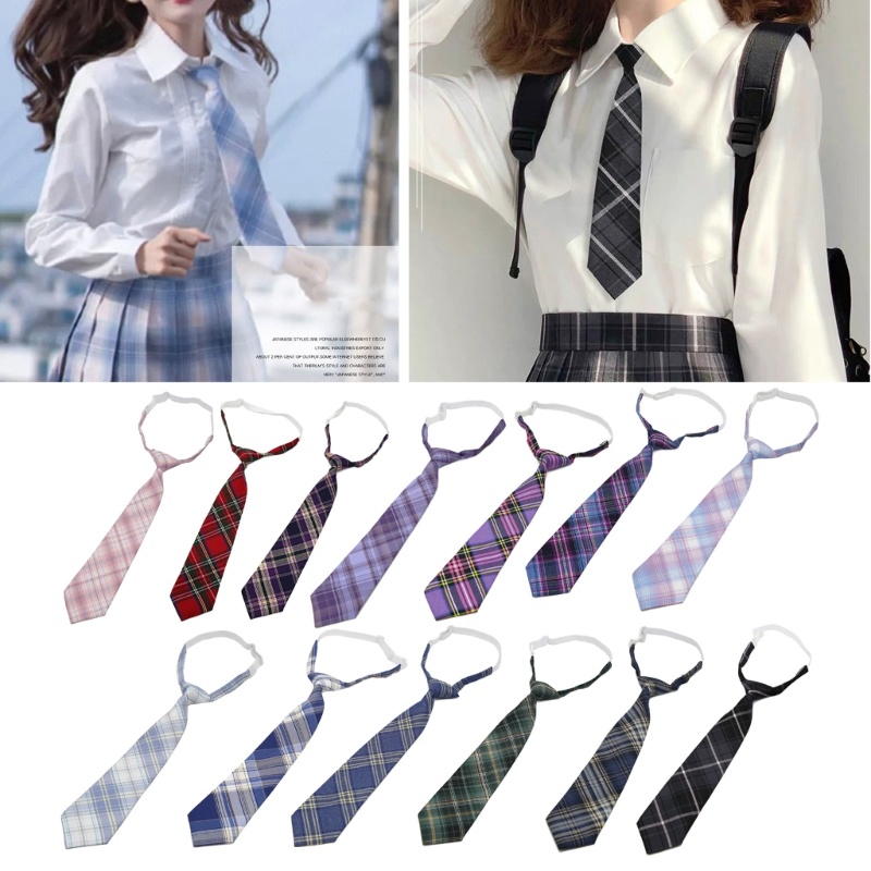 Youyo ชุดยูนิฟอร์มคอสเพลย์ JK Tie Skinny ลายสก๊อต สําหรับนักเรียน