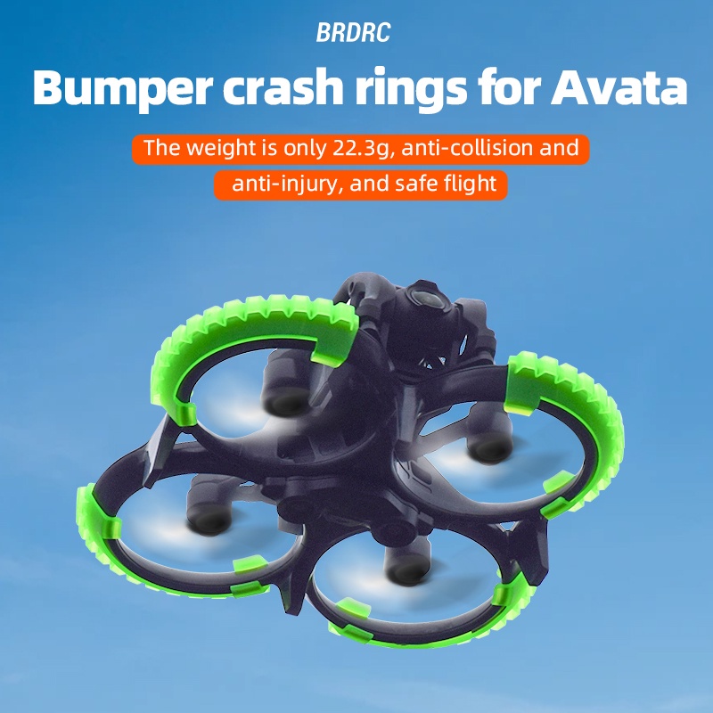 Anti-Collision แหวนแขนป้องกัน Drone อุปกรณ์เสริมป้องกันความปลอดภัยบาร์สําหรับ DJI Avata Drone 4 ชิ้น