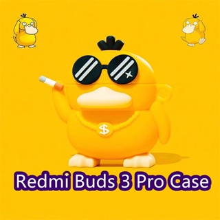 เคสหูฟัง แบบนิ่ม ลายการ์ตูน สีพื้น สําหรับ Redmi Buds 3 Pro