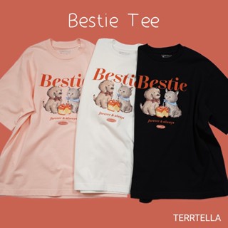 แฟชั่น (ใส่โค้ด TT9SEP ลดเพิ่ม 60.- / TTS125 ลดเพิ่ม 80.-) Terrtella | Bestie Tee เสื้อยืด