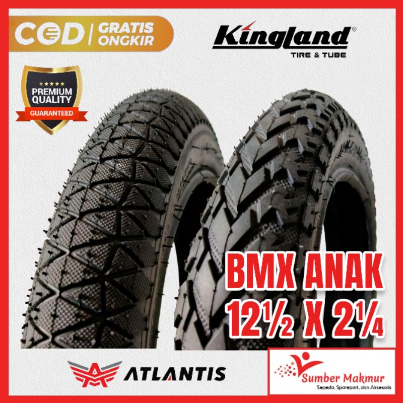Atlantis Kingland AT888 AT1171 BMX จักรยานเด็ก ยางนอกขนาด 12 1/2 X 2 1/4