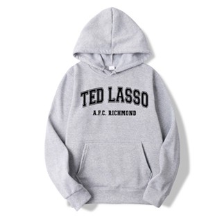 Ted Lasso Afc Richmond hoodiesTed Lasso Roy Kent เสื้อกันหนาว คอกลม แขนยาว มีฮู้ด พิมพ์ลายกราฟฟิค สําหรับผู้ชาย และผู้หญิง