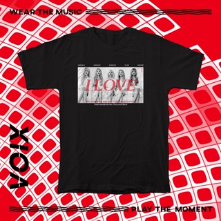 oversize T-shirt เสื้อยืด พิมพ์ลาย Kpop (G)I-DLE "I LOVE" S-5XL