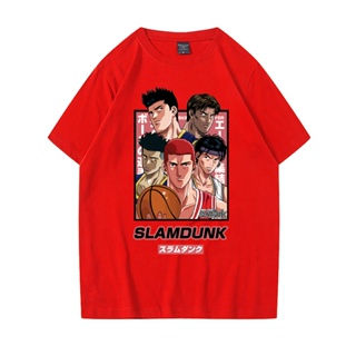 SLAM DUNK Comic T-shirt Cotton Short Sleeve Casual Men Women Korean Fashion Tees Tops_09