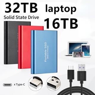 ฮาร์ดดิสก์โซลิดสเตท อลูมิเนียมอัลลอย ขนาดเล็ก 16TB 8TB 4TB 2TB 500G Usb3.1 C ความเร็วสูง แบบพกพา