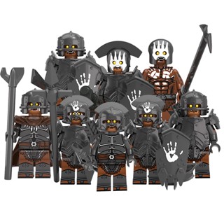 ฟิกเกอร์ทหาร Orc Heavy Infantry Spear Uruk-hai ขนาดเล็ก ของเล่นสําหรับเด็ก