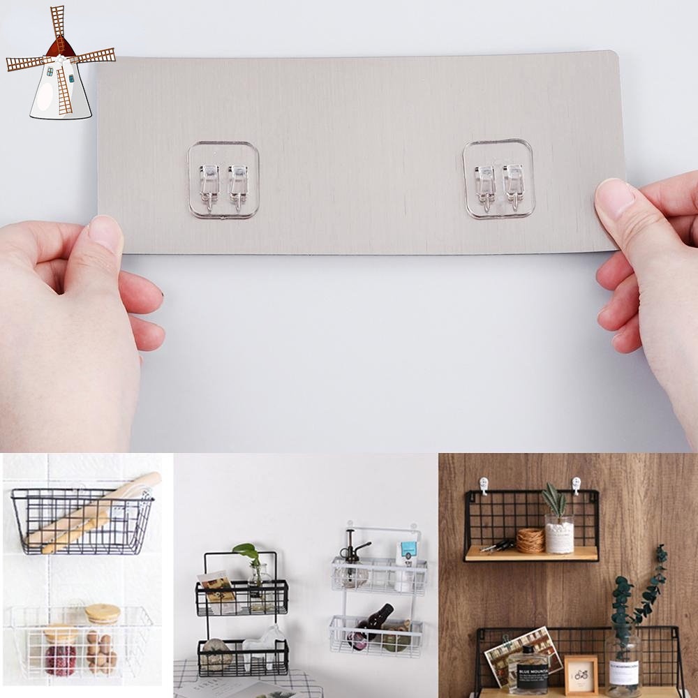 แขวนผนัง Command Hooks สติกเกอร์บ้านคลิป Self-Adhesive Strips Decors