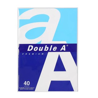 HOMEHAP DOUBLE A กระดาษถ่ายเอกสาร A4 80 แกรม 40 แผ่น กระดาษถ่ายเอกสาร