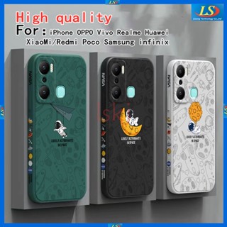 เคส infinix hot 20 Play เคส infinix hot 20i 20 5g 11S nfc 12i 8 10S 11 Play 10 Play 9 Play 11S infinix hot 12 Play เคสโทรศัพท์มือถือ ลายนักบินอวกาศ Nasa สําหรับ TKRC