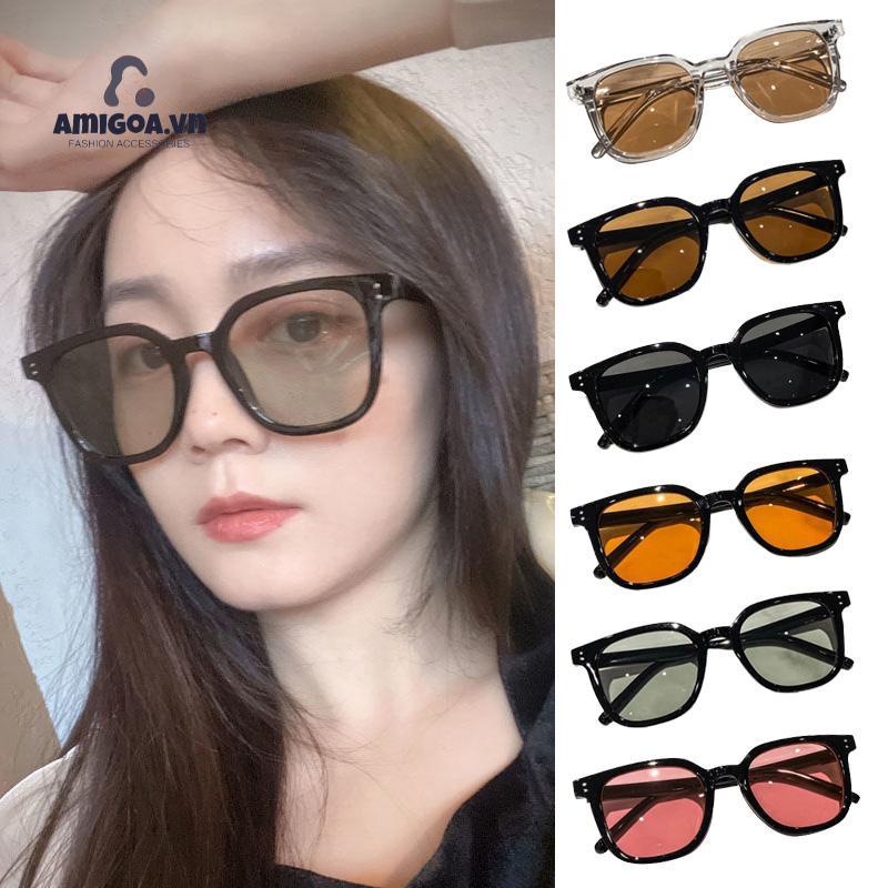 ✨✨ใหม่ แว่นตากันแดด กรอบหนา ทรงสี่เหลี่ยม สีดํา สไตล์วินเทจ หรูหรา แฟชั่นเรโทร สําหรับผู้หญิง
