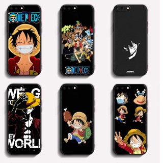 เคสโทรศัพท์มือถือ ซิลิโคนนุ่ม ลาย One Piece สีดํา สําหรับ Iphone 5 5s 6 6s 7 8 Plus