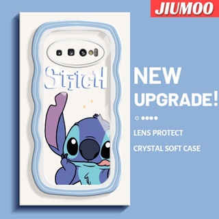 เคสโทรศัพท์มือถือแบบนิ่ม ใส กันกระแทก ลายการ์ตูน Stitch น่ารัก หลากสี สําหรับ Samsung galaxy S10 4G S10 Plus