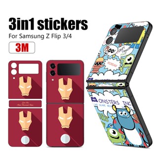 สติกเกอร์ ลายการ์ตูน 3M สําหรับ Samsung Z Flip 4 For Z Flip 3