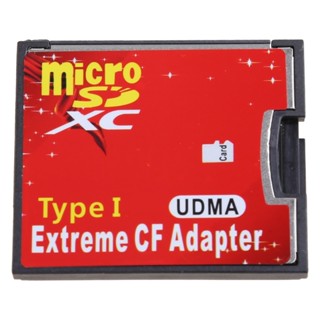 R* อะแดปเตอร์แปลงการ์ดหน่วยความจํา MicroSDHC MicroSDXC เป็นแฟลช Type I ขนาดกะทัดรัด