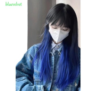 Bluevelvet วิกผมยาวตรง ไร้รอยต่อ ดูเป็นธรรมชาติ คุณภาพสูง สําหรับผู้หญิง