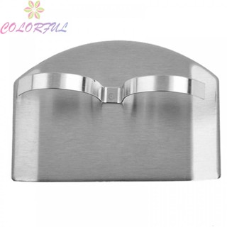 【COLORFUL】1 Pc Stainles-Steel Finger Guards For Cutting Vegetable &amp; Slicing Lightweight