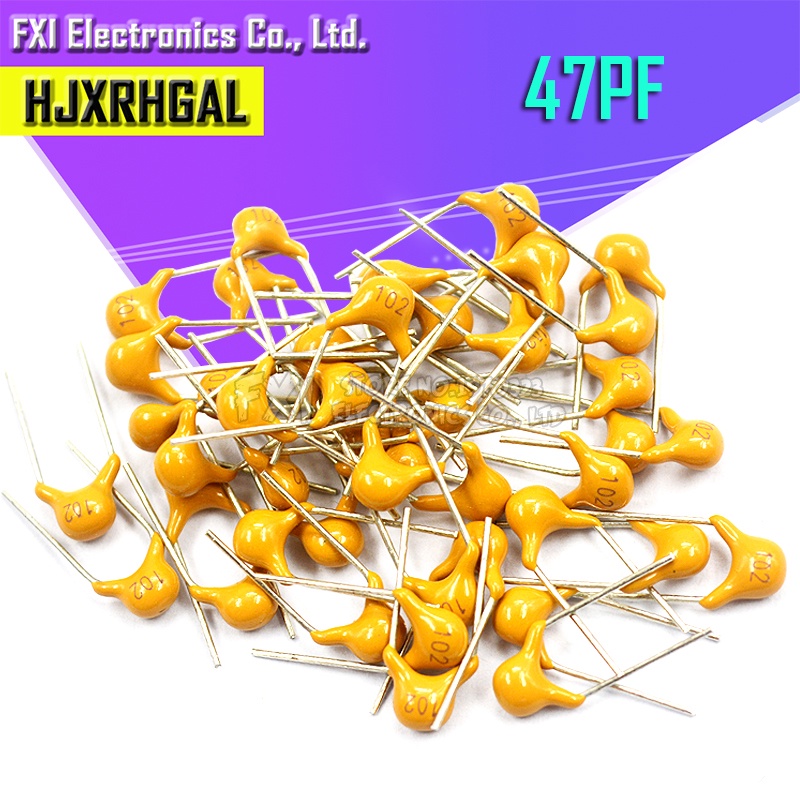 ตัวเก็บประจุเซรามิก 47PF 5% 5.08 มม. 470 50V 47P MLCC หลายชั้น 0805 100 ชิ้น