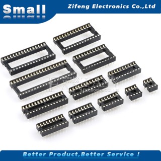 ซ็อกเก็ต Ic Dip6 8 14 Dip16 Dip18 Dip20 Dip40 Pins Connector 6 8 14 16 18 20 24 28 40 Pin 10 ชิ้น