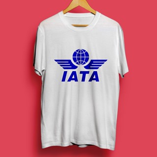 เสื้อยืด พิมพ์ลาย Iata International Air Transport Association Flight Aviation สําหรับผู้ชาย