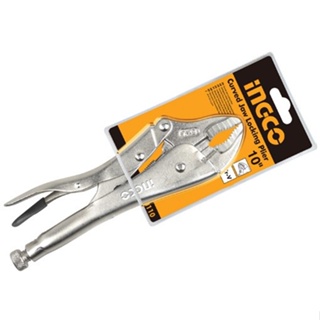 INGCO HSJP0110 คีมล็อค คีมล็อคปากตรง ขนาด 10 นิ้ว Straight Jaw Locking Plier สุดถูก