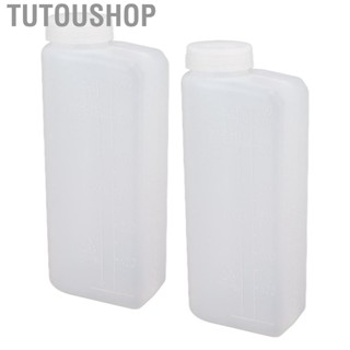 Tutoushop 2PCS 600ML 2 Stroke Oil Petrol Fuel Mix Bottle Professional Mixing Container for Chainsaw Ironing Machine