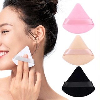 1 ชิ้น 4 สี สั้น ขนแกะ สามเหลี่ยม แป้งพัฟ กํามะหยี่ แต่งหน้า พัฟ นุ่ม ผ้าฝ้าย แป้งพัฟ มินิ แต่งหน้า ฟองน้ํา เครื่องมือแต่งหน้า