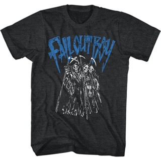 oversize T-shirt เสื้อยืด พิมพ์ลาย Fall Out Grim Reapers Heather คุณภาพสูง แฟชั่นสําหรับผู้ชาย S-5XL