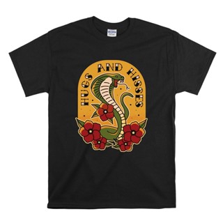 Snake Tattoo Style T-Shirt  Summer mens personality trend T-shirt_02