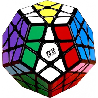 Qiyi ของเล่นลูกบาศก์เมจิก Megaminx Speed Cube, Pentagonal Dodecahedron Cube Puzzle Toy (Qiheng Black) สําหรับเด็ก