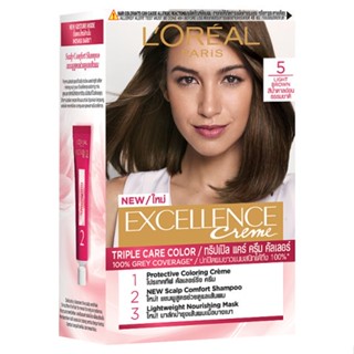 ลอรีอัลเอ็กซ์เซลเล้นซ์ครีมเปลี่ยนสี5LOREAL  EXCELLENCE NO.5