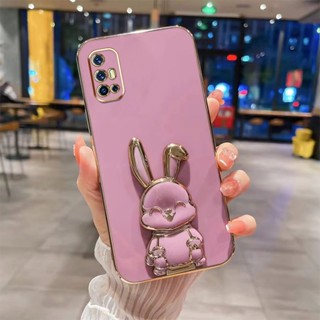 เคสโทรศัพท์ Vivo V15 V17 V19 V15 Pro V19 NEO 2023 กระต่ายยิ้ม ตัวยึด หรูหรา TPU ฝาครอบกล้อง