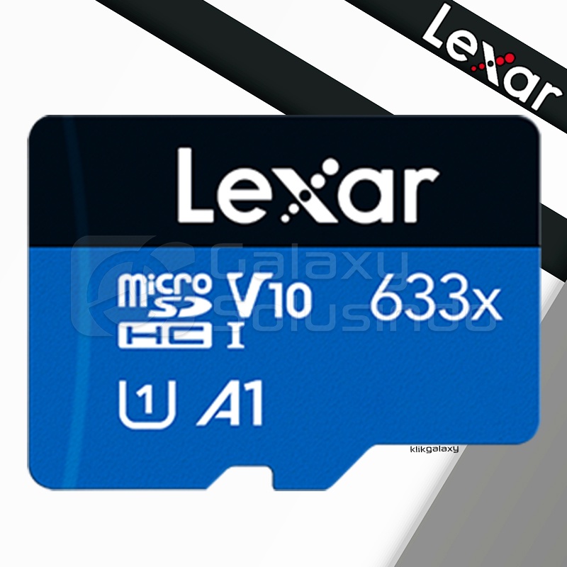 LEXAR การ์ด Micro SD 32GB 633x สูงสุด 100mb/s + อะแดปเตอร์ที่ไม่ใช่
