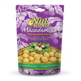 นัทวอล์คเกอร์ ก แมคคาเดเมียอบเกลือ 140NUT WALKER SALTEDMACADAMIAS140G.