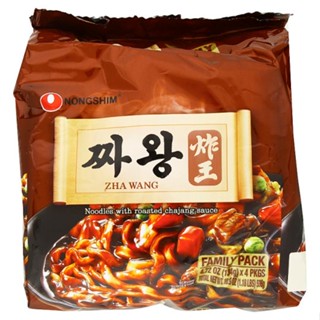 นงชิมจาวัง ZHAWANG บะหมี่รสซอสดำ134ก. แพ็ค4NONGSHIMCHAJANG SAUCE 134GX4