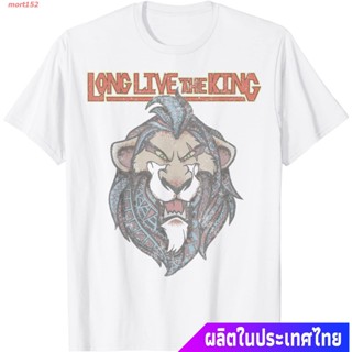 เสื้ เสื้อยืดแขนสั้น Disney Lion King Geometric Scar Long Live The King T-Shirt Popular T-shirtsS-5XL _01