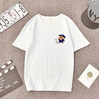 ✥✒﹉POPCLOSET SHINCHAN CRAYON SHIN CHAN T SHIRT WOMEN MEN COTTON CUTE BAJU T SHIRT PEREMPUAN LELAKI L_12