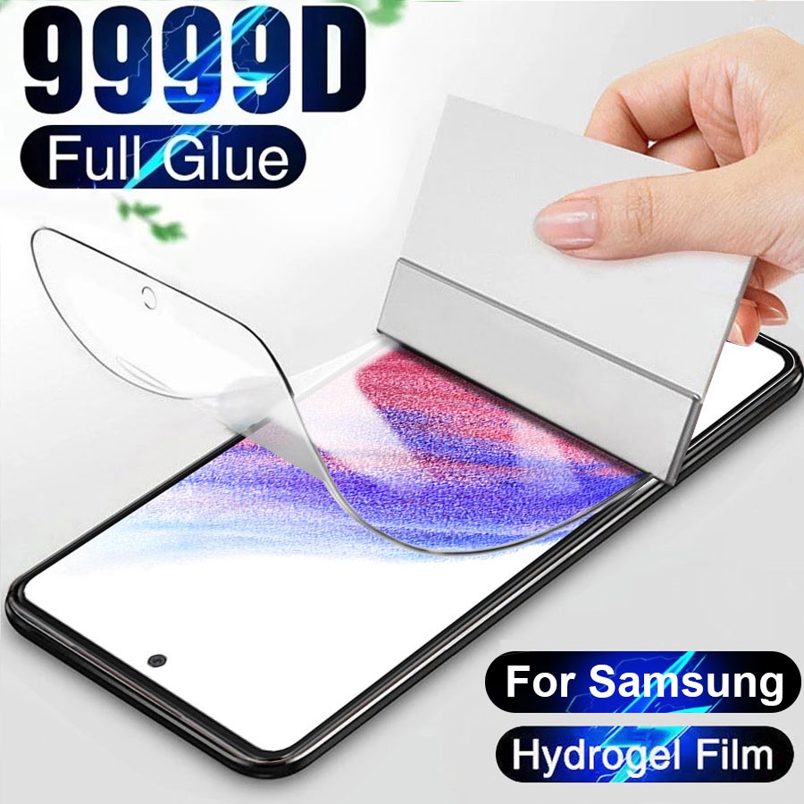 999D ฟิล์มจอโค้ง ฟิล์มไฮโดรเจล For Samsung Galaxy Note 20 10 Lite 9 8 S20 S21 S22 S23 Ultra fe S10 S9 S8 Plus A51 A52s A53 M51 A22 A32 A33 A71 A72 A73 M52 M21 M22 M31 M30s M32 A13 A23 A02s A03s A04s A20s A12 A31 A42 M12 A21s A10s A30s A50s A70s A01 M11