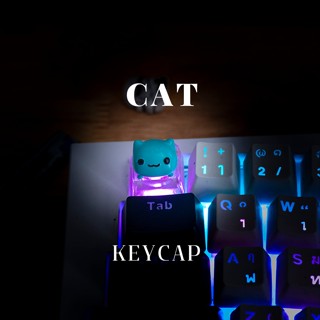 ส่งฟรี Artisan keycap CAT