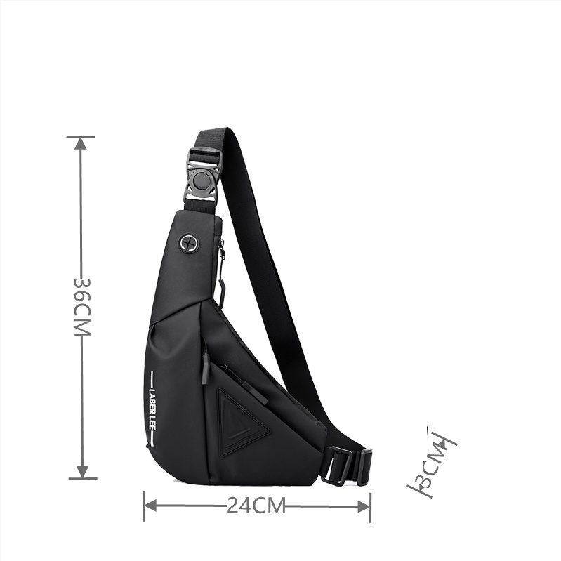 Laber Lee กระเป๋าสะพายไหล่ กระเป๋าคาดอก ผ้าออกซ์ฟอร์ด กันน้ํา อเนกประสงค์ สําหรับผู้ชาย - รูปที่ 3