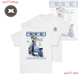 เสื้อยืดโอเวอร์ไซส์  Cs# Gintama - Sakata Gintoki เสื้อยืดลําลองแฟชั่นสําหรับ Unisex แขนสั้นคอกลมพิมพ์ลายทร_07