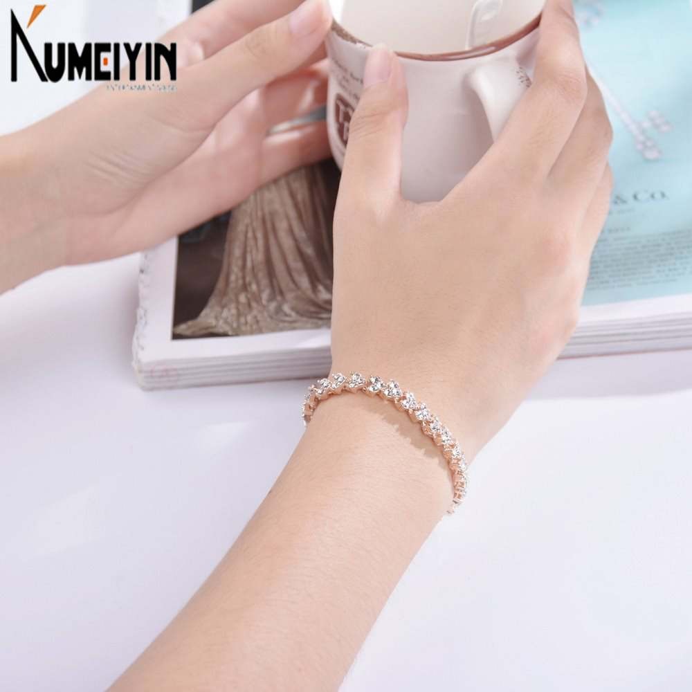 สร้อยข้อมือคริสตัล เพชรรังผึ้ง สวยหรู เข้ากับทุกการแต่งกาย สไตล์ยุโรป และอเมริกา แฟชั่นสําหรับผู้หญิง พร้อมส่ง ขายส่ง