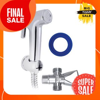 Bidet spray set with valve ICON model IU366_X chrome