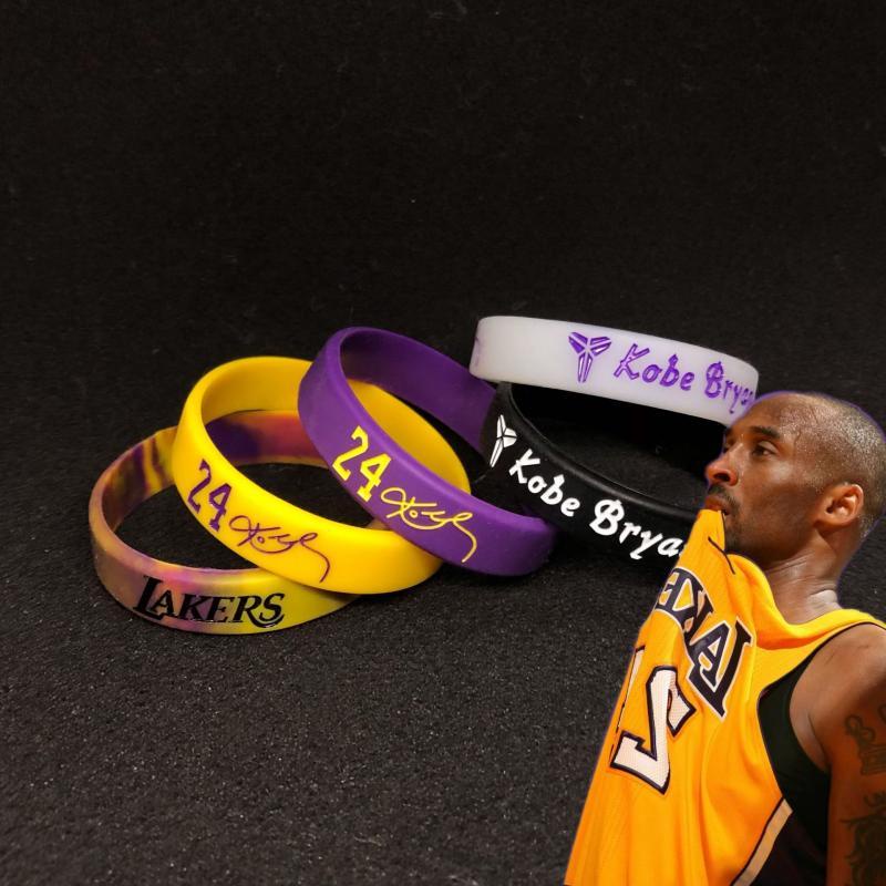 NBA Basketball Silicone Bracelet Bangle Kobe, James, Glow Wristband In Stock JY