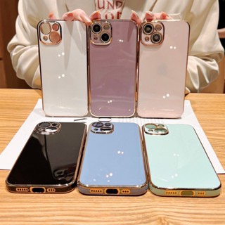เคส VIVO T1 V27 V25 V23 V23e V21 V20 Pro V19 VIVOT1 VIVOV27 VIVOV25 VIVOV23 VIVOV23e VIVOV21 VIVOV20 VIVOV19 Laser Carving Solid Color Soft Case