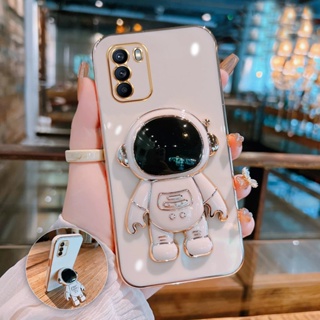 เคสโทรศัพท์มือถือ ลายนักบินอวกาศ พร้อมขาตั้ง สําหรับ OPPO Reno 6Z A95 5G CPH2213 CPH2237