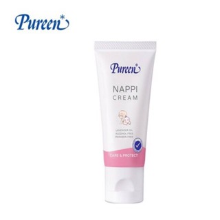 Q002 เพียวรีน Pureen ครีมบรรเทา ป้องกันผื่นผ้าอ้อม เกลื้อนน้ำนม ข้อพับแดง แนปปี้ครีม 50 มล.