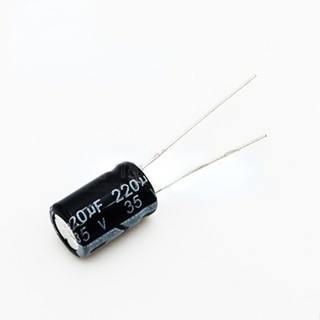 ตัวเก็บประจุอลูมิเนียมไฟฟ้า 35V220uF 8 * 12 มม. 35V220uF